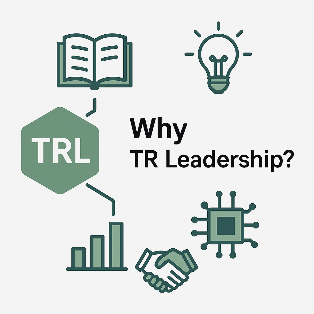 Infographic summarizing why to choose TR Leadership